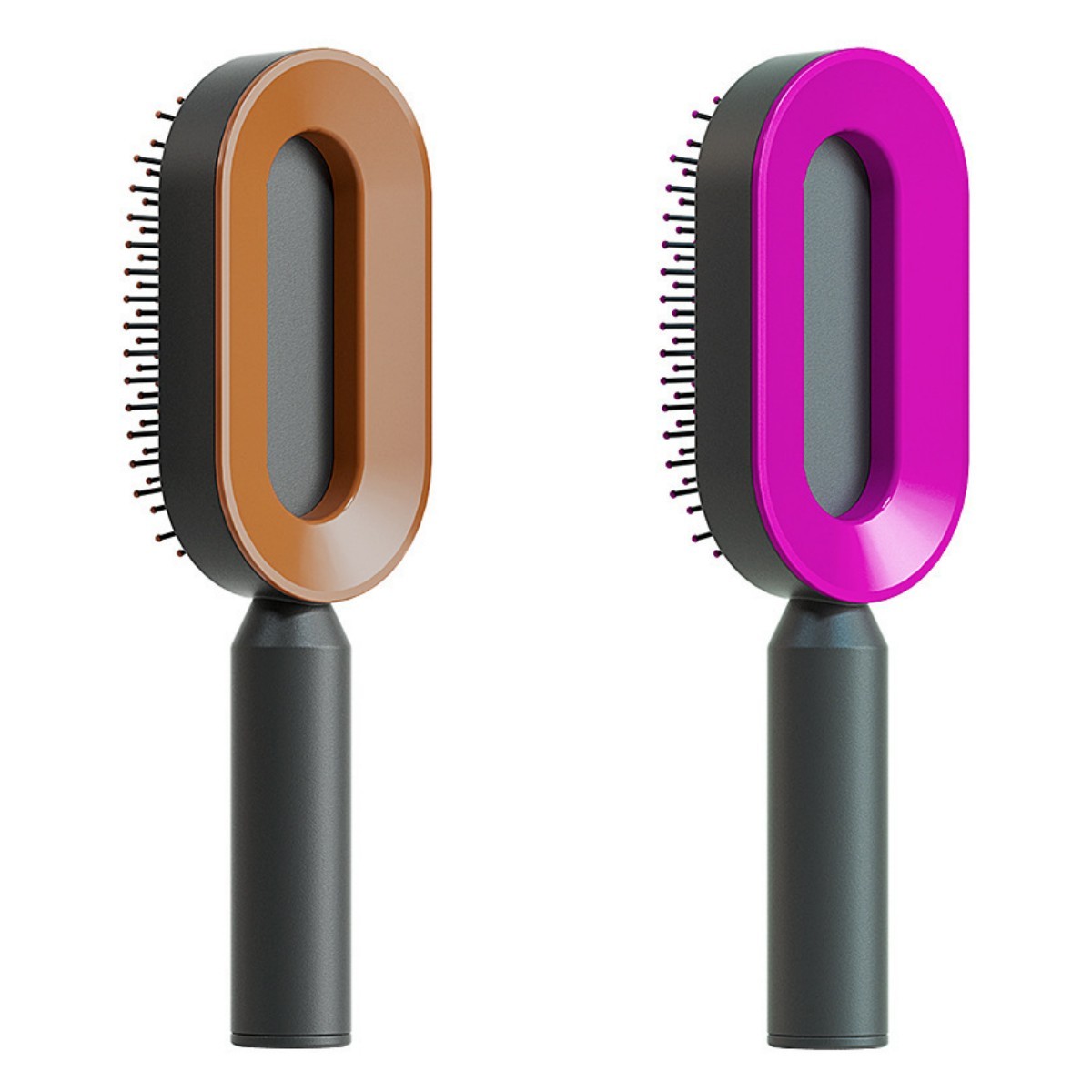 Self Cleaning Hair Brush For Women One-key Cleaning Hair Loss Airbag Massage Scalp Comb Anti-Static Hairbrush - Nordic Beauty