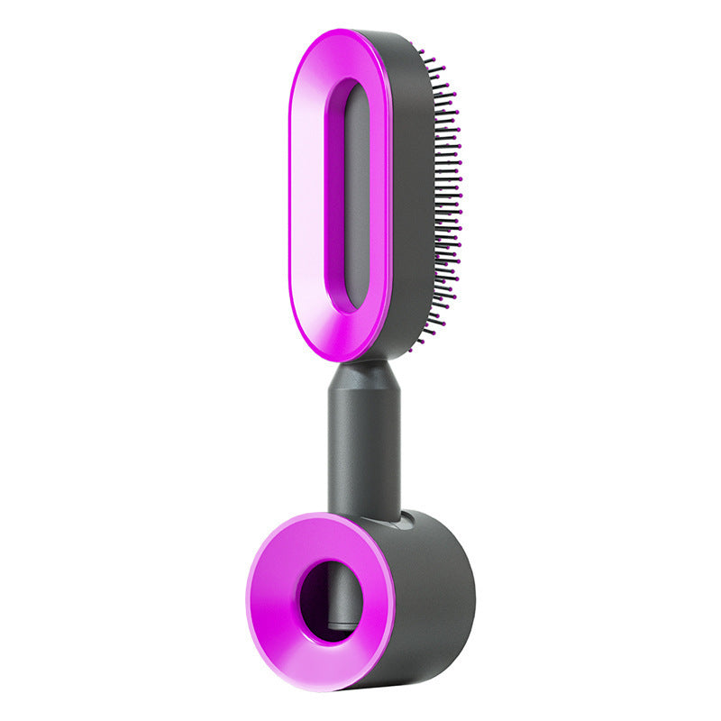 Self Cleaning Hair Brush For Women One-key Cleaning Hair Loss Airbag Massage Scalp Comb Anti-Static Hairbrush - Nordic Beauty