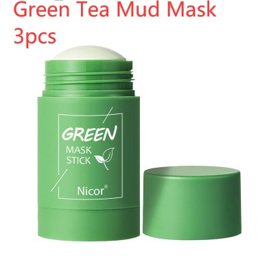 Cleansing Green Tea Mask Clay Stick Oil Control Anti-Acne Whitening - Nordic Beauty