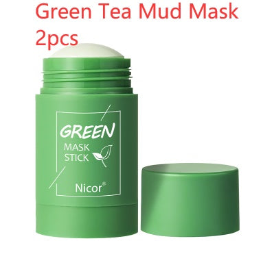 Cleansing Green Tea Mask Clay Stick Oil Control Anti-Acne Whitening - Nordic Beauty