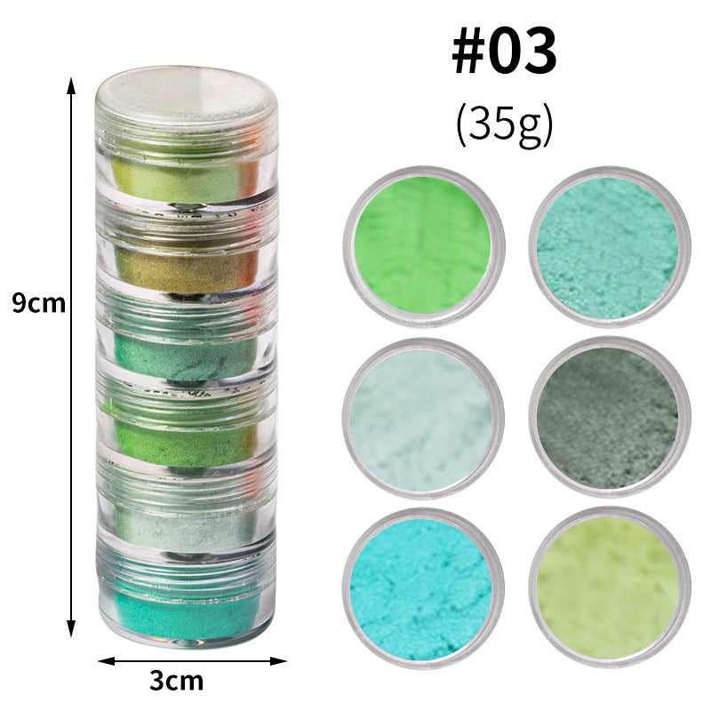 6 Colors Optional Pearl Powder Dyed Powder - Nordic Beauty