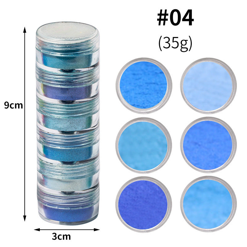 6 Colors Optional Pearl Powder Dyed Powder - Nordic Beauty