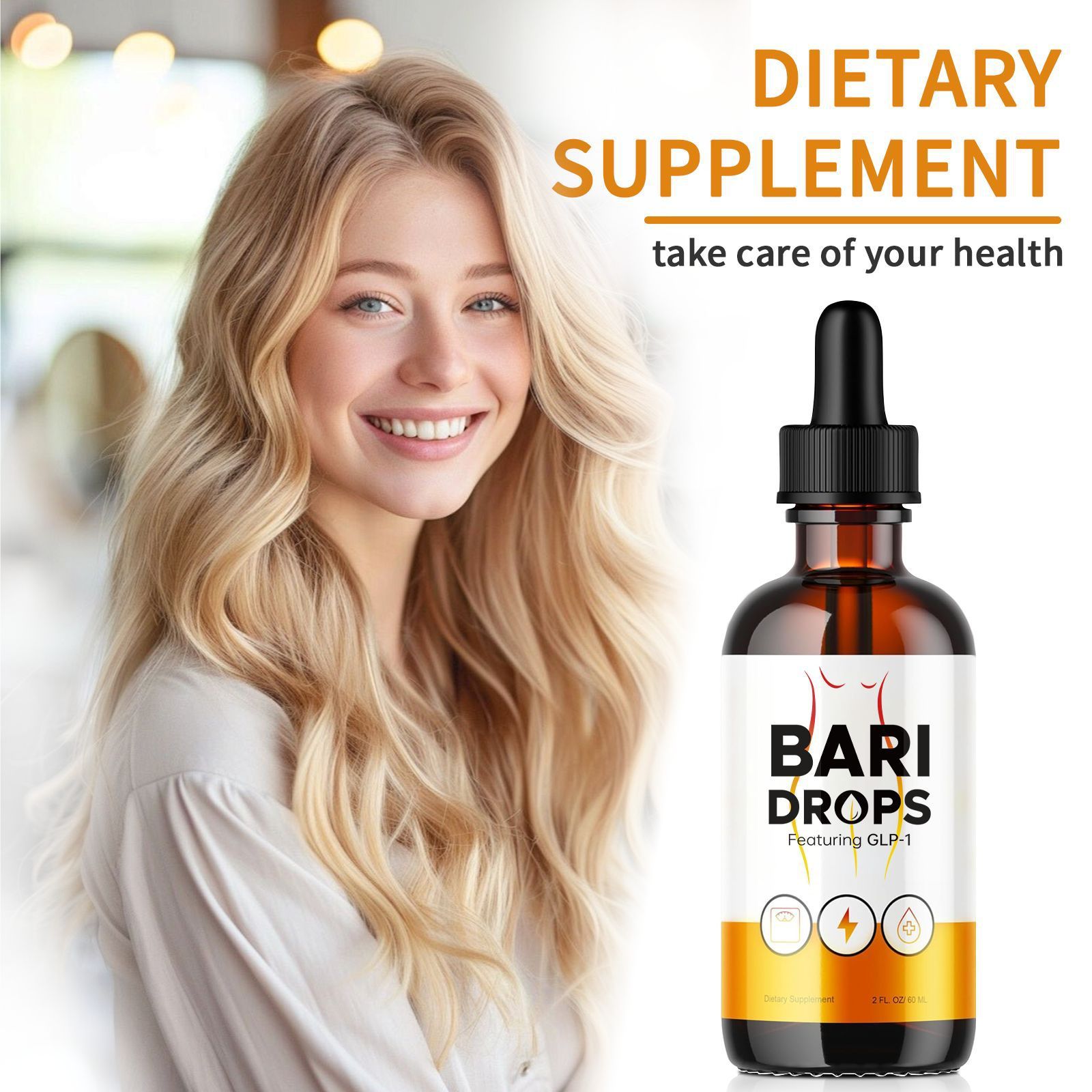 Dietary Nutrition Supplement Drops 60ml Vitamin - Nordic Beauty