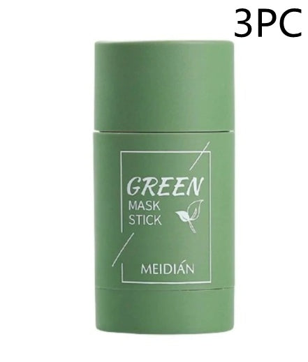 Cleansing Green Tea Mask Clay Stick Oil Control Anti-Acne Whitening - Nordic Beauty